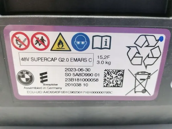 BMW Superkondensaattori OEM 5A8D990 48V G09 G60 G61 G70 image 6