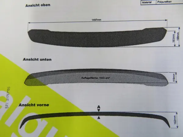 Spoiler OEM SPOILER LOTKA VW T6 - Portière Arrière image 10