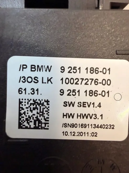Versnellingspookknop OEM 9251186 voor BMW 5 F10 F11 image 3
