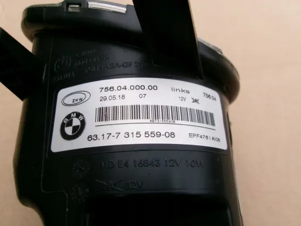 Vänster Halogen LED Strålkastare OEM 63177315559 BMW image 4