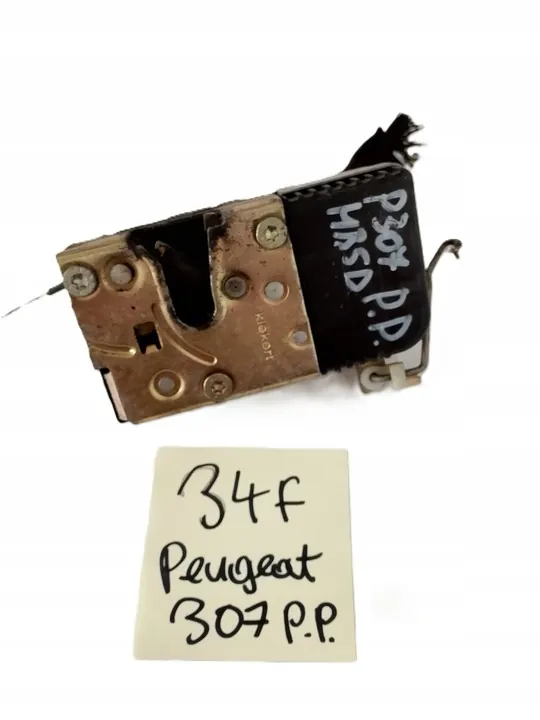 PEUGEOT 307 Front Right Door Lock 9136AA image 1