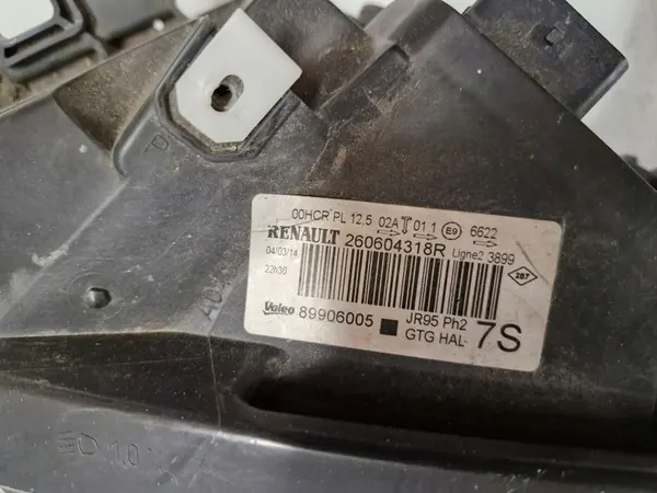 FARO DIANTEIRO ESQUERDO RENAULT SCENIC 3 III LIFT OEM 620951537R image 8