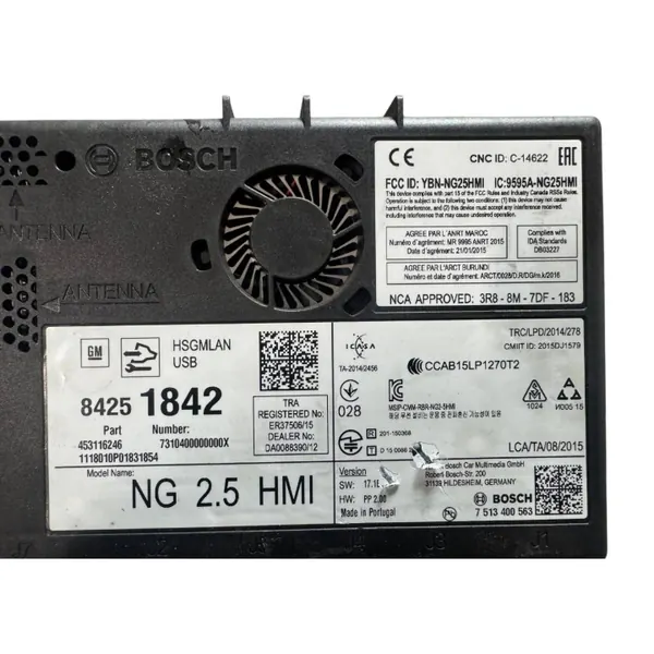 OEM 84251842 HMI Navigointimoduuli Opelille image 4