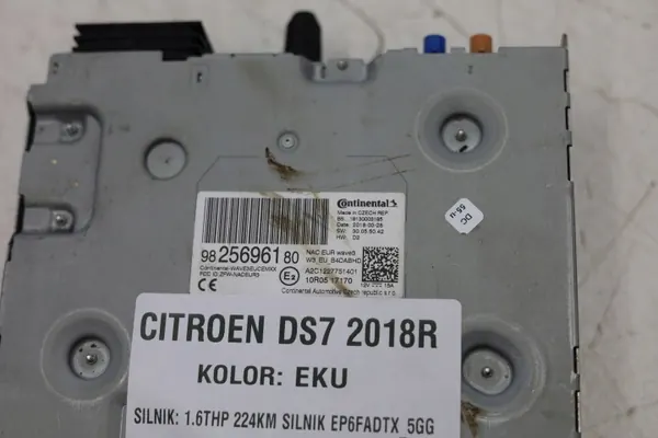 Navigointiradio OEM 9825696180MWGK Citroen DS7 2018 image 3