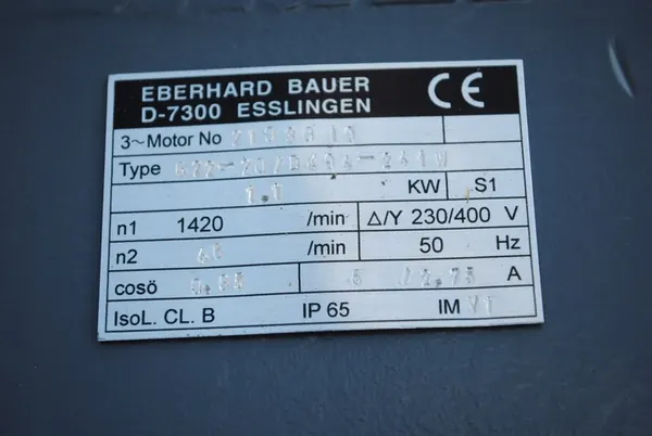 Redutor de motor de flange 1.1kw 46rpm image 3