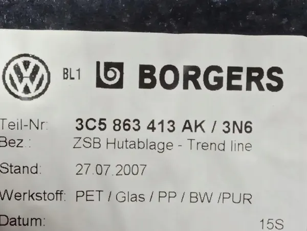 Kofferraumablage VW Passat B6 OEM 3C5863413 - Gebraucht image 3