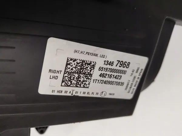 Oikea ajovalaisin Opel Crossland OEM 13467968 image 3