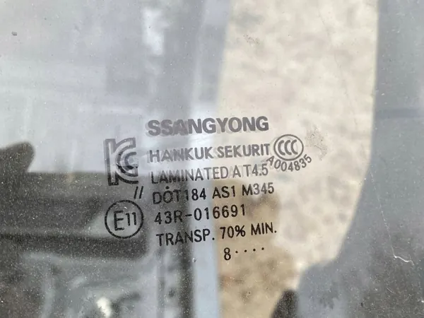 Pare-brise avant SsangYong Musso 2020 OEM 43R016691 image 3