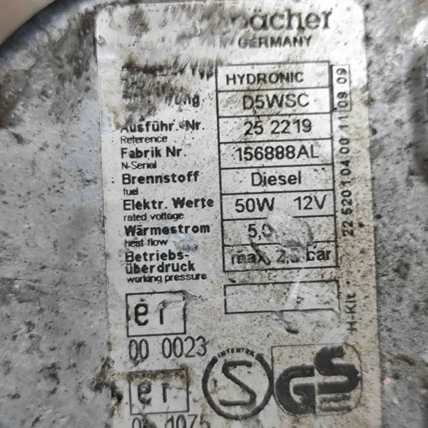 Webasto lämmitys OEM A2C53364759J Toyota Hilux VII:lle image 6