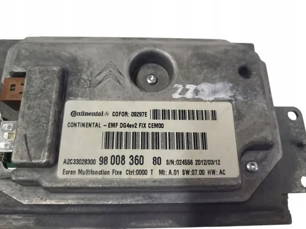 Citroen C5 Näyttö OEM 9800836080 - Käytetty image 5