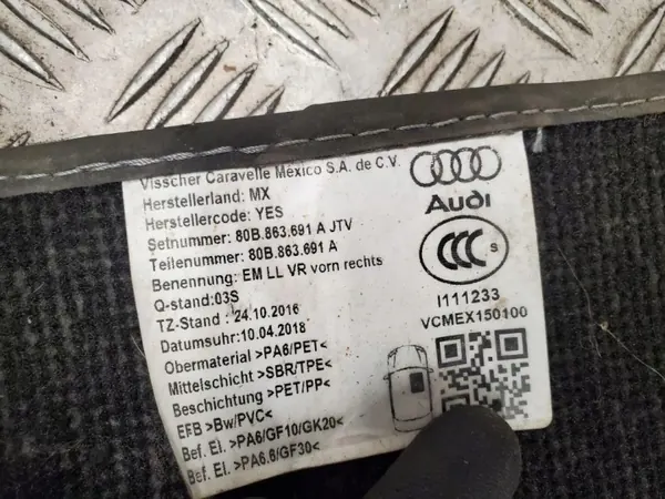 Audi Q5 SQ5 2018 Voor Rechts Automat OEM 80B863691A image 3