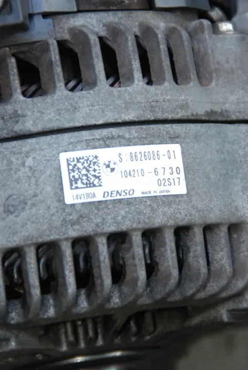 BMW F20 F21 LCI 114d 116d Alternator 180A OEM 8626086 image 2