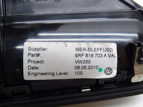 Klima-Luftauslassgitter OEM 6RF819703A links vorne VW Polo V image 8