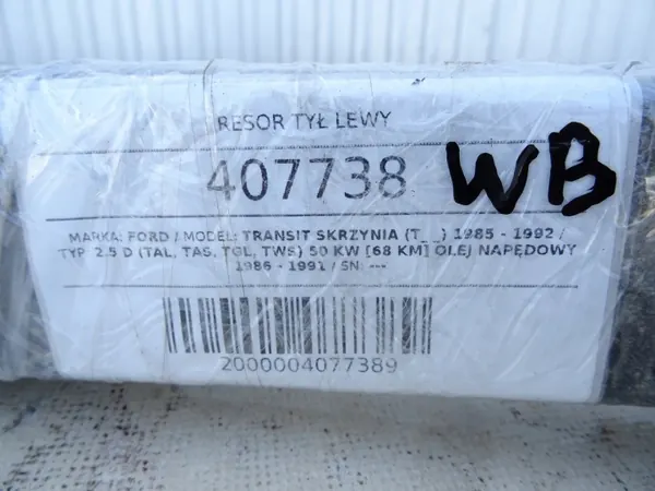 Vasen Takajousi OEM LORK-714-7467 Ford Transit IV image 4