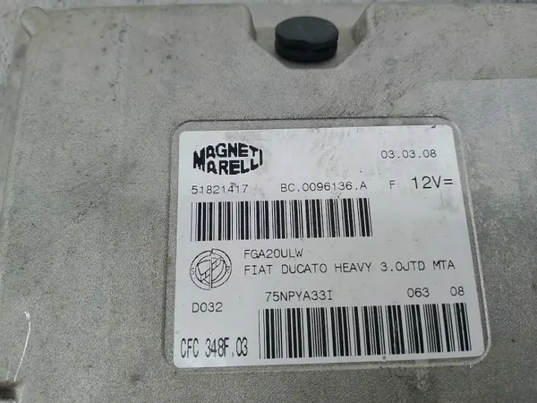 Boîtier de Commande Boîte OEM 51821417 Ducato III image 6