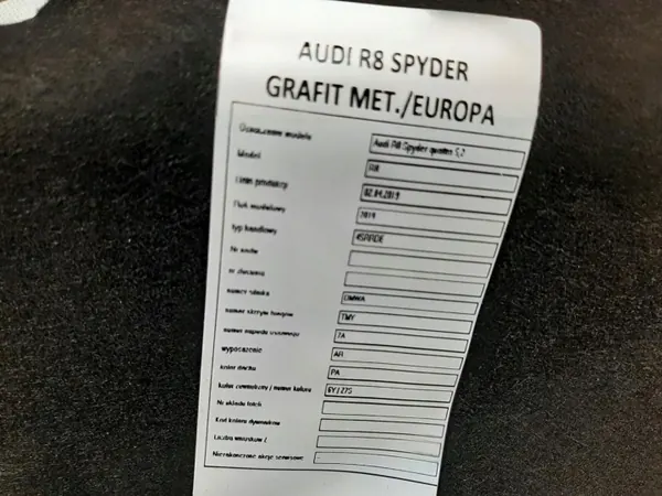 OEM 4S0825249D Heck-Schott-Dämmung für Audi R8 Spyder image 4