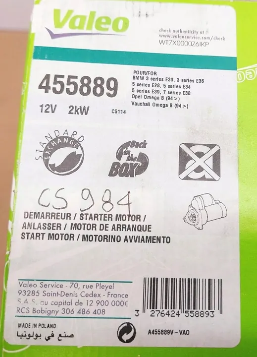 Arrancador Valeo 455889 image 6