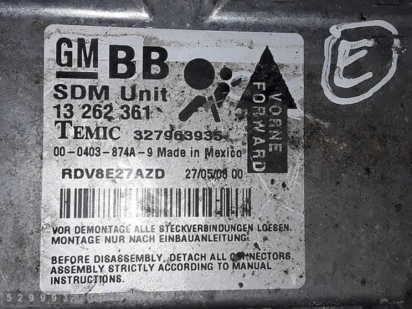 2008 Opel Corsa D ECU 13262361 image 4