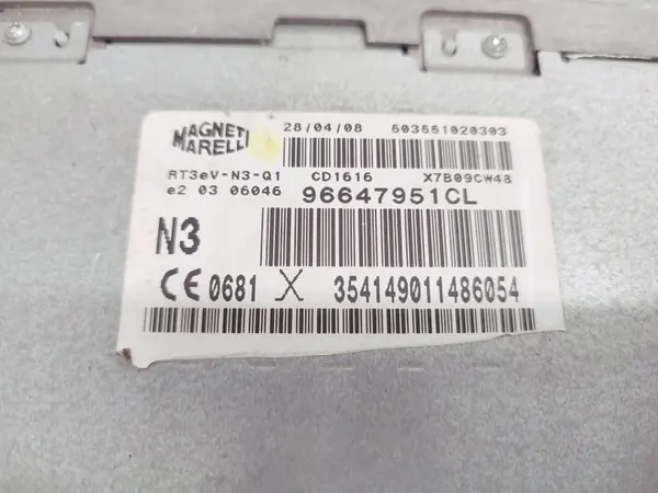 Radio RT3 OEM 96647951CL Citroen C5 III X7:lle image 3