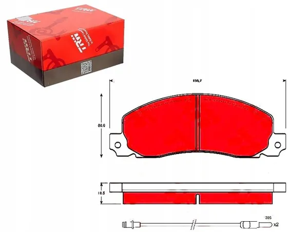TRW GDB344 Remblokken Set image 4