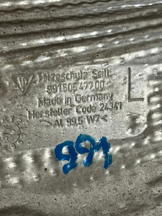 Porsche 99150547700 Cobertura Isolamento Térmico Esquerda image 3