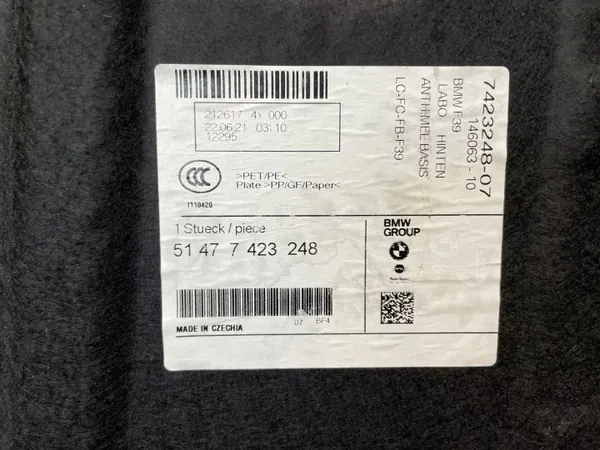Kofferraumablage BMW X2 F39 OEM 7423248 image 3