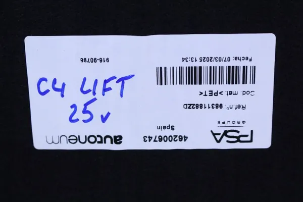 Alfombrilla de maletero OEM 98311882ZD para Citroen C4 III image 5