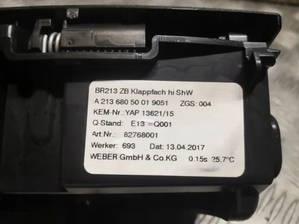 Cendrier Mercedes-Benz OEM 2136805001 pour Classe E W213 image 4