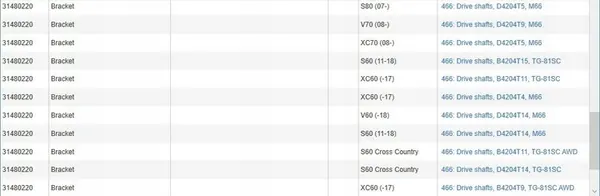 Support d'arbre de transmission VOLVO S60 II 31401326 image 6