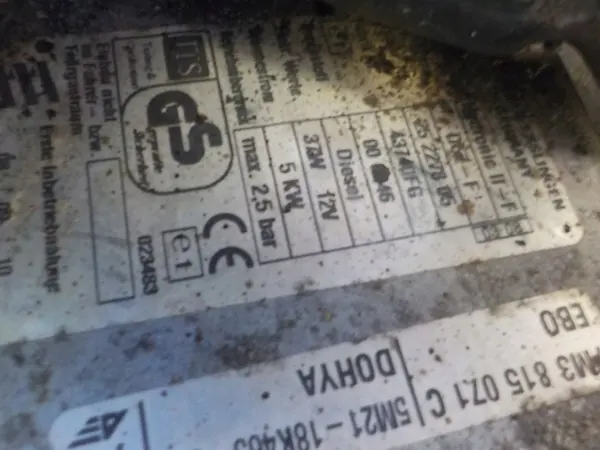 SEAT Webasto Heizung OEM 5M21-18K463-CA 7M3815071C image 6