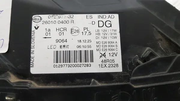 RENAULT CAPTUR I LIFT 17- OIKEA REFLEKTORILAMPPU OEM image 10