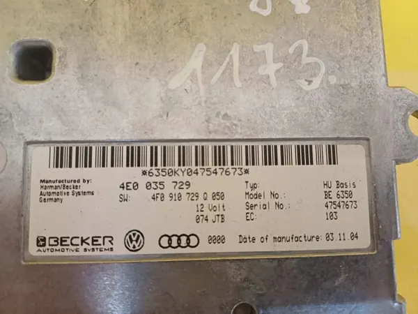 Módulo de control MMI OEM 4E0035729 para Audi A6 C6 image 3