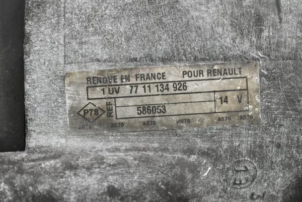 Vaihtovirtageneraattori Renault Megane Scenic 1.9 DCI 7711134926 image 9