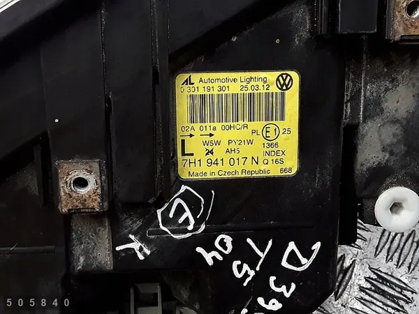 Farol dianteiro VW Transporter T5 2005 7h1941017n image 5