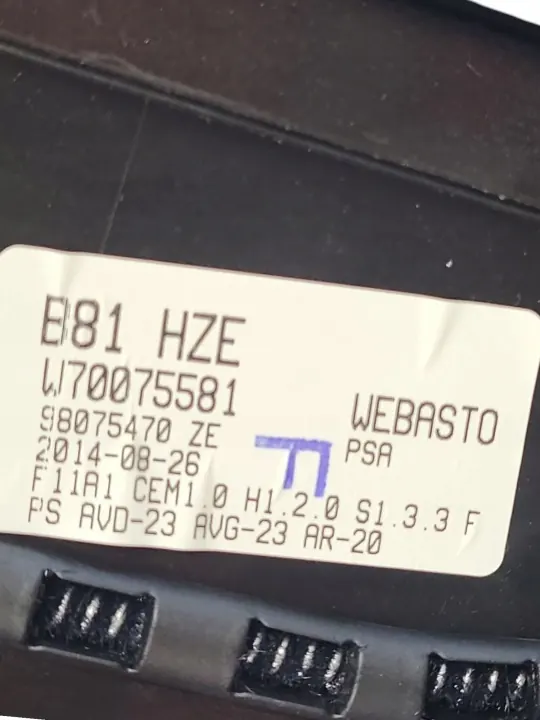 Cadre de toit ouvrant Citroen DS5 2015 OEM 98075470ZE image 6