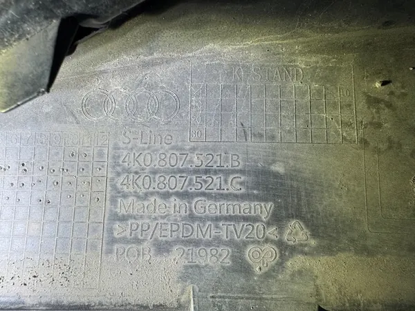 AUDI A6 C8 SLINE Bakre stötfångardiffusor image 3