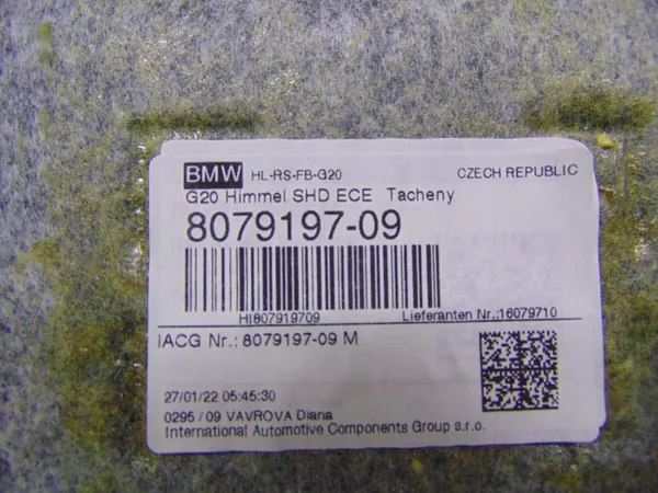 BMW 330D G20 Kattoverho Sett OEM 8079197 M-Paketti image 7