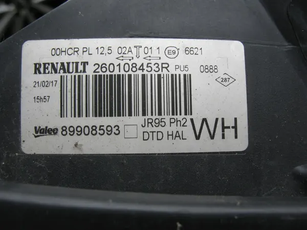 Oikea ajovalaisin Renault Scenic III 2012-17 OEM 260108453R image 7