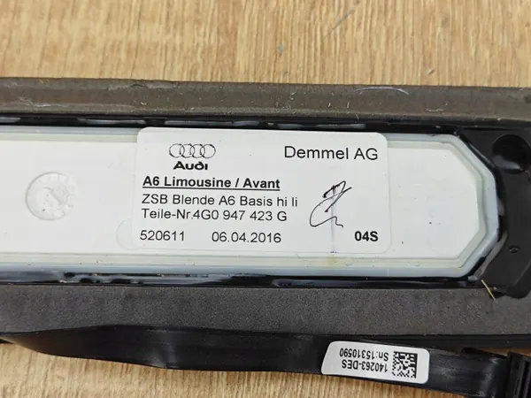 Audi A6 S6 C7 Achter linker dorpelstrip OEM 4G0947423G image 3