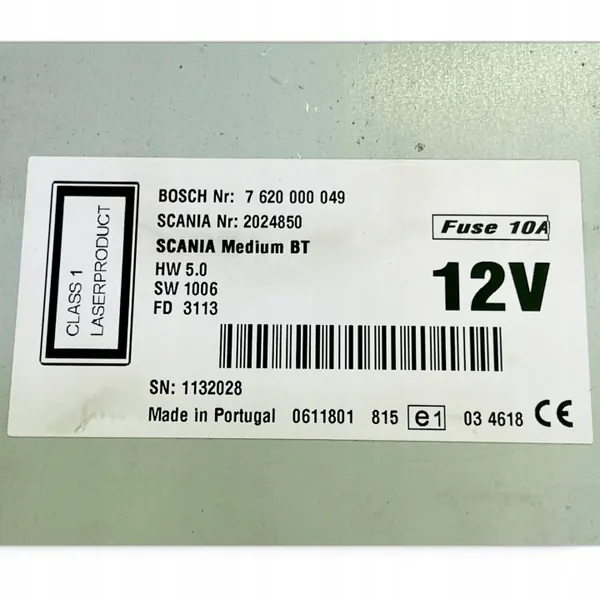 Radio Scania OEM 2024850 - Estado Usado image 5