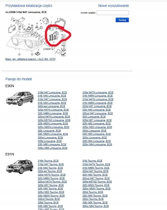 Módulo de indicador LED direito BMW E90 E91 LCI 7245814 image 6