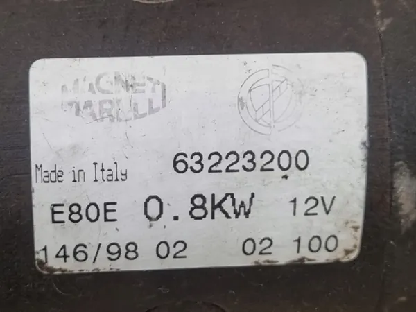 Motor de arranque Fiat PUNTO PANDA Lancia 63223200 image 9