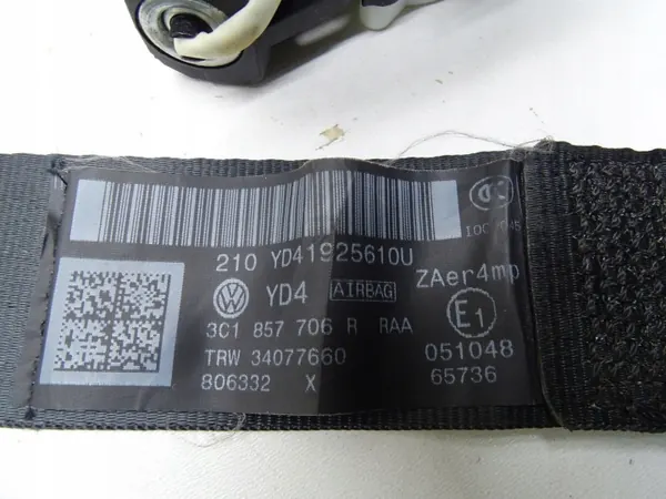 Säkerhetsbälte fram höger OEM 3C1857706R VW Passat CC image 6