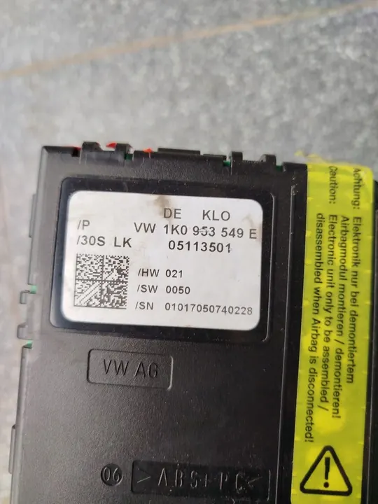 Módulo do sensor de ângulo de direção VW Caddy III Golf V image 3