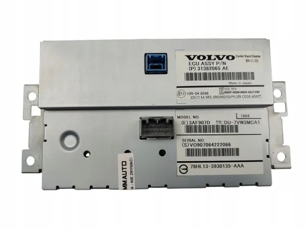 Écran Navigation Moniteur V60 S60 II XC60 I 31382065 image 5