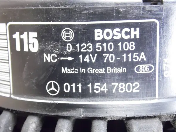 ALTERNATOR MERCEDES E-KL. W210 2.2CDI 115A OEM image 5