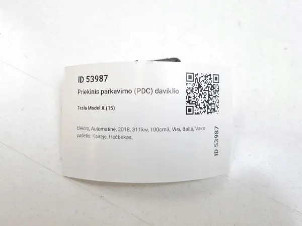Suporte sensor estacionamento para-choques dianteiro Tesla Model X 109746500A image 5