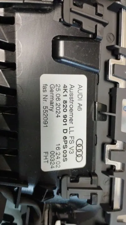Audi A7 C8 ventilatierooster links OEM 4K1820901D image 4