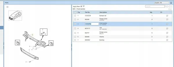 Parte Superior do Cinto Frontal Volvo XC90 I 31212702 image 7