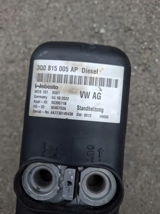 Aquecedor Webasto Audi OE 3Q0815005AP - Usado image 4